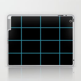 Black and Aqua Sponge Paint Thin Check Pattern Pairs DE 2022 Popular Color Tropical Lagoon DE5781 Laptop Skin