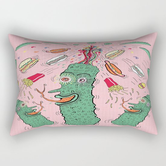 Pickle Boy and the Sandwiches Rectangular Pillow