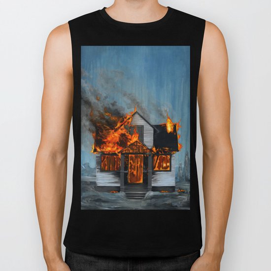House on Fire Biker Tank
