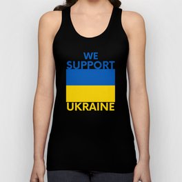 We Support Ukraine Unisex Tank Top