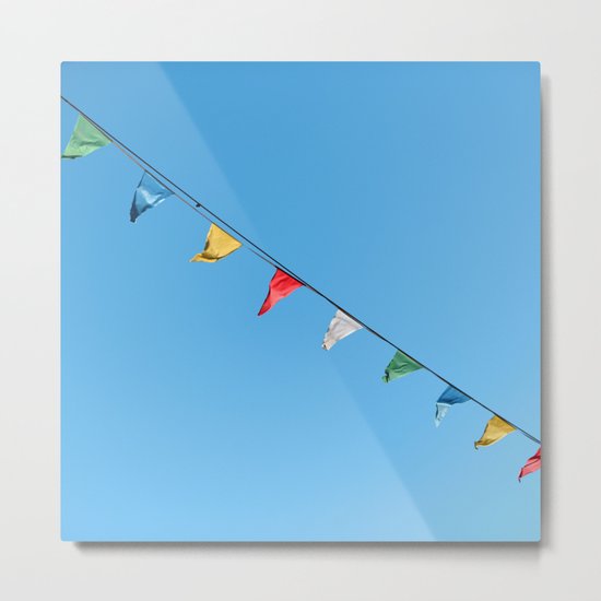 Colorful and minimal party Metal Print