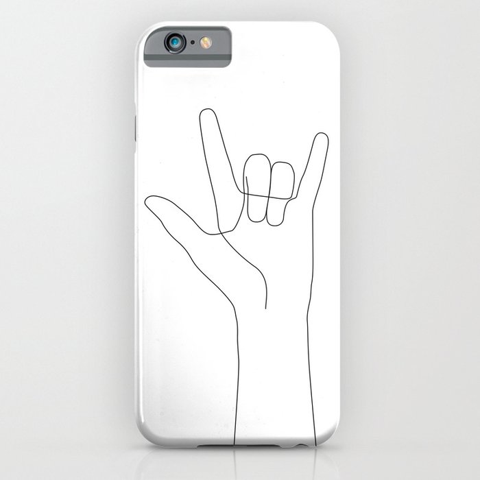 love hand gesture iphone case