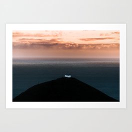 Lonely House by the Sea during Sunset - Landscape Photography Art Print