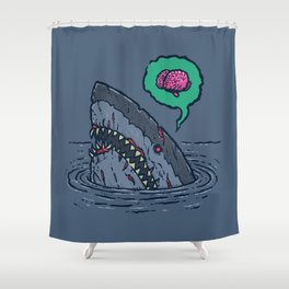 Zombie Shark II Shower Curtain