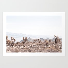 Joshua Tree II // Vintage Desert Landscape Cactus Southwest Mountains Art Print