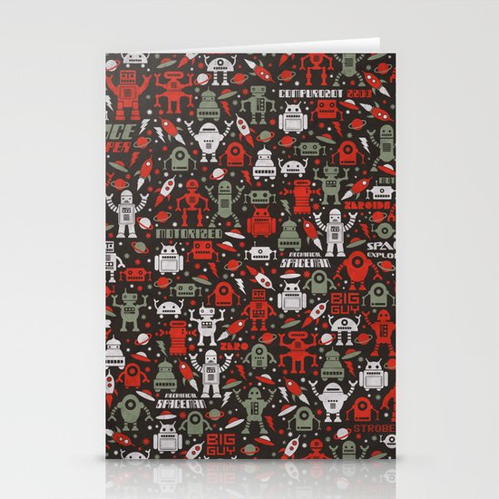 Vintage Robots Stationery Cards