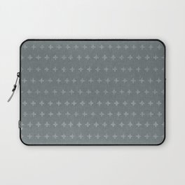 woven crosses - vintage gray blue Laptop Sleeve