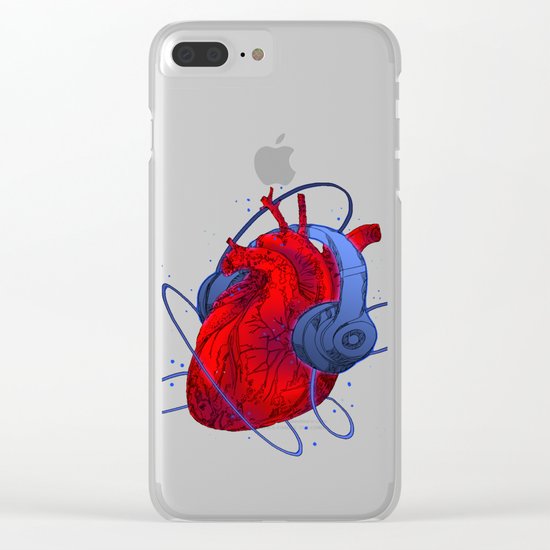Listen to your Heart Clear iPhone Case