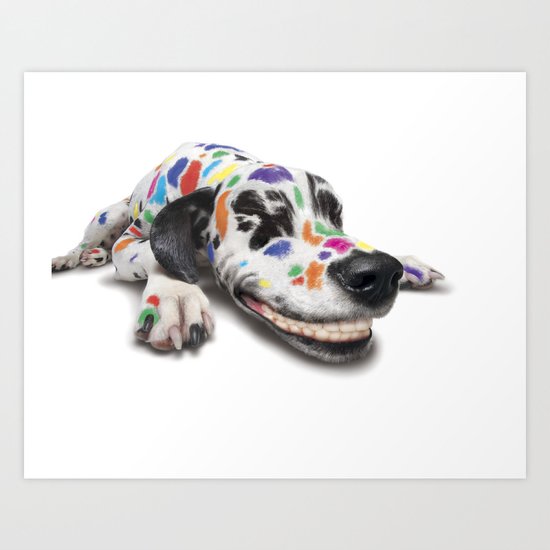 Spotted dog Art Print