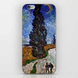 Vincent van Gogh - Road with Cypress and Star iPhone Skin