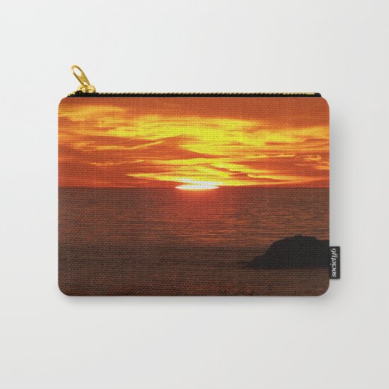 Flaming Skies Across the Sea Carry-All Pouch