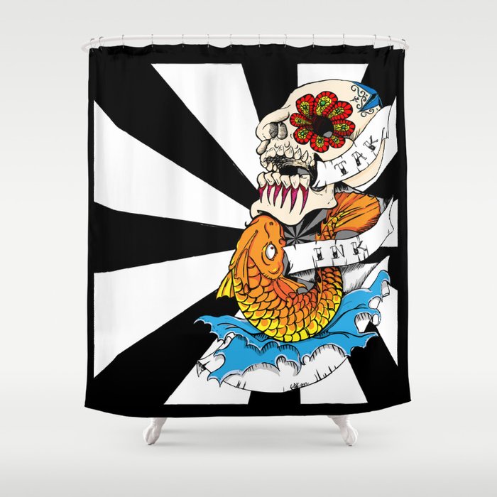 Old School Tattoo Shower Curtain By Takatak Society6
