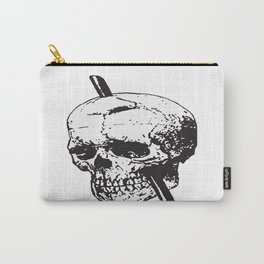 Frontal Lobotomy Skull Of Phineas Gage Vector Isolated Carry-All Pouch