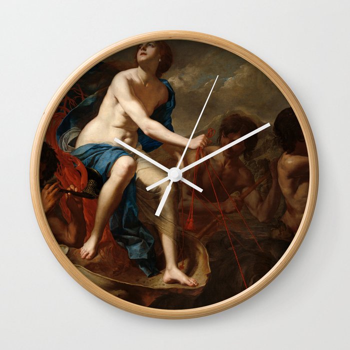 The Triumph of Galatea, 1650 by Bernardo Cavallino Wall Clock