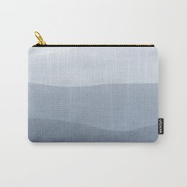 Tranquil Modern Gray Gradation To White Carry-All Pouch