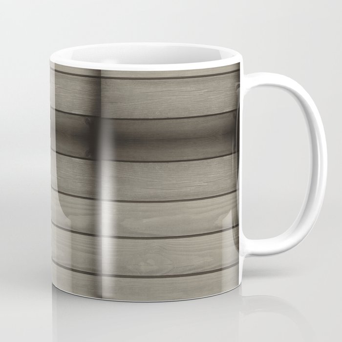 Grey Toned Boards Texture Abstract Coffee Mug By Arletta