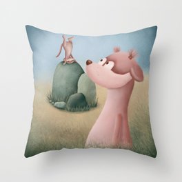 If you are lucky enough to find a weirdo never let them go Throw Pillow