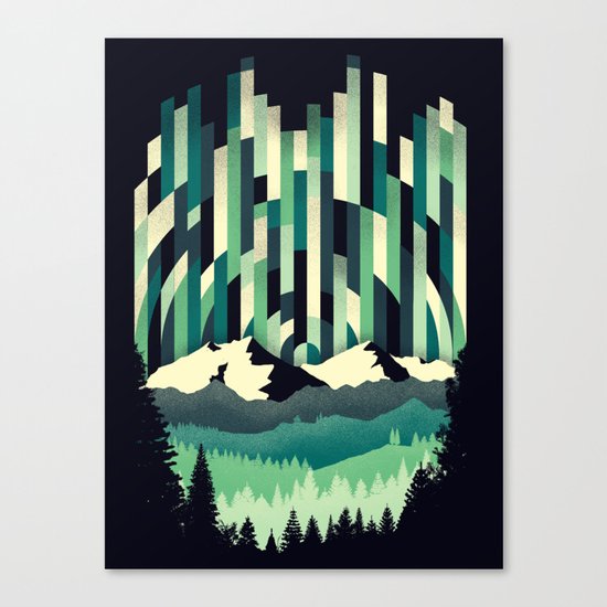 Sunrise in Vertical - Winter Blues Canvas Print