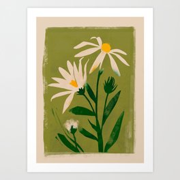 Minimal Wildflowers 3 Art Print