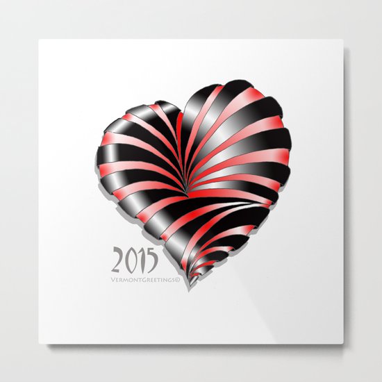 Forever love Valentine Illustration Metal Print