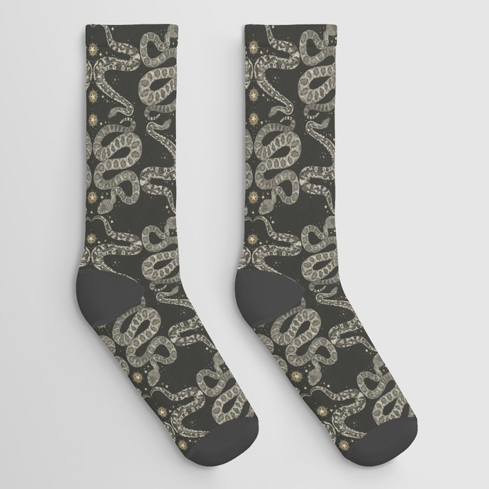 celestial snakes dark Socks