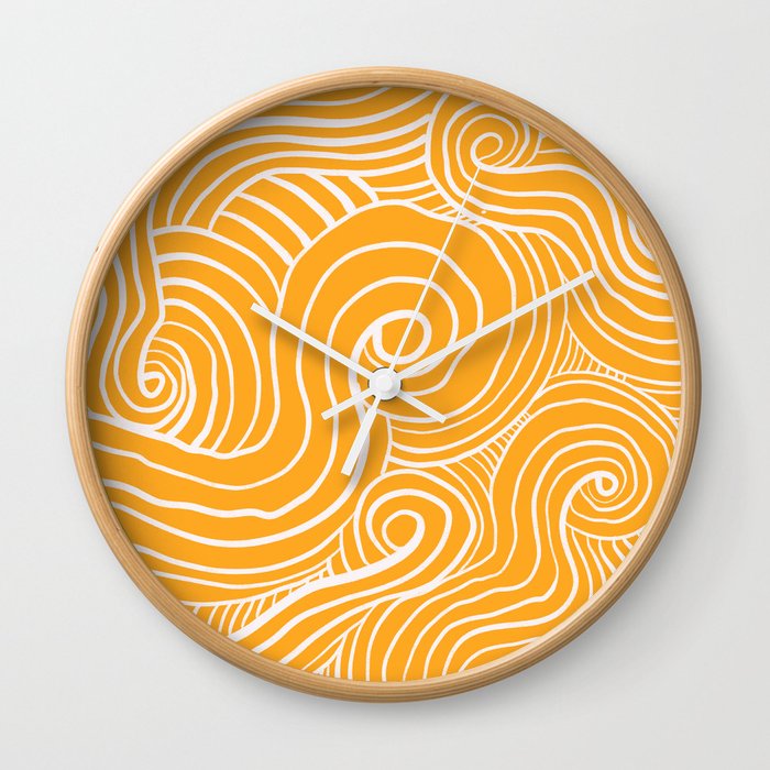Swirly Lines Wall Clock