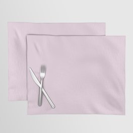 Heather Tint light pastel pink solid color modern abstract pattern  Placemat