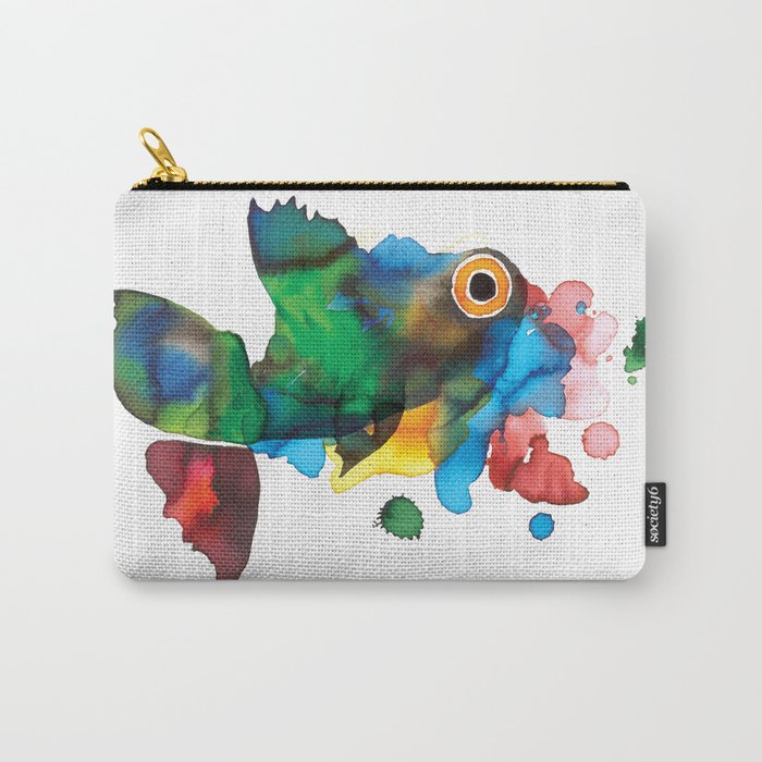 colorful fish Carry-All Pouch