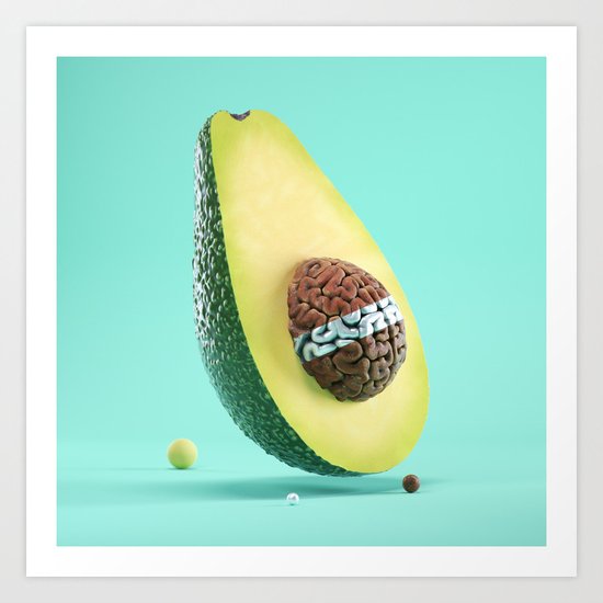 Brainocado Art Print