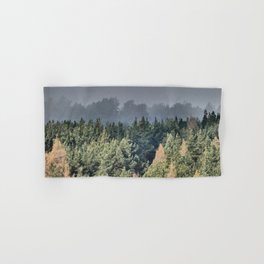  Scottish Highland Pine Forest in the Spring Rain in I Art Hand & Bath Towel