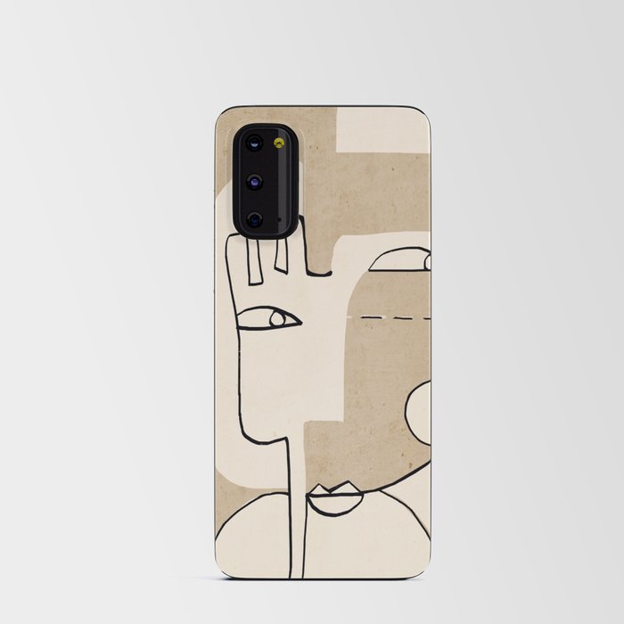 Abstract Face 55/3 Android Card Case