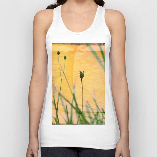 Polaroid photo yellow flower Unisex Tank Top