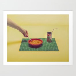Afternoon Lunch For One Art Print