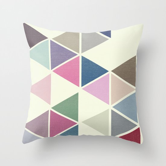 T R I _ N G L S Throw Pillow