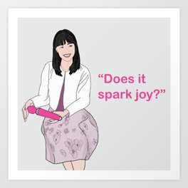 Spark Joy Good Vibes Art Print