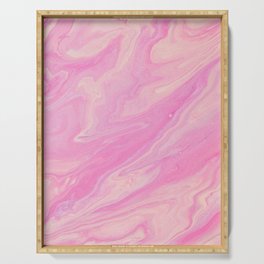Blush Pink Liquid Marble Serving Tray