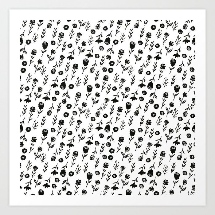 Wall Art Wall Decor Home Decor Fashion Print Floral Art Print Hand Drawn Print Eye Print Realistic Eye Drawing