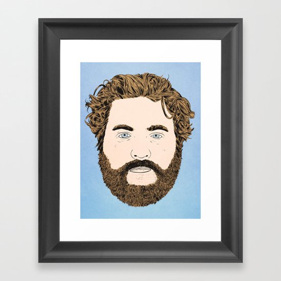 Zach Galifianakis Framed Art Print