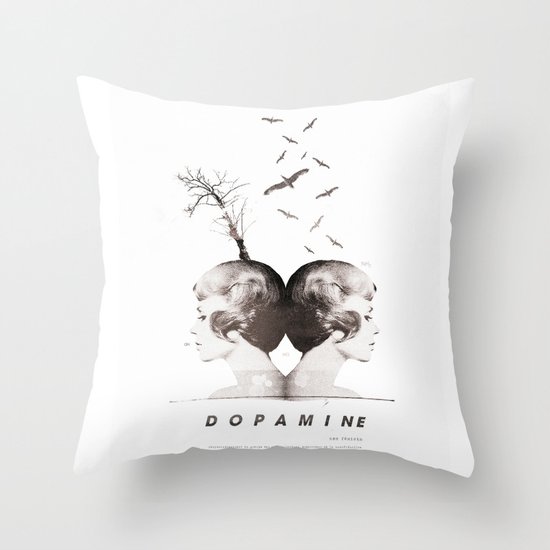 Dopamine | Collage Throw Pillow