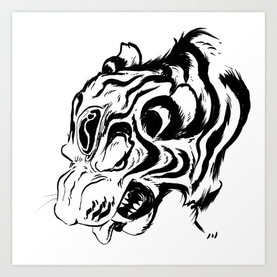Tiger Jewel Art Print