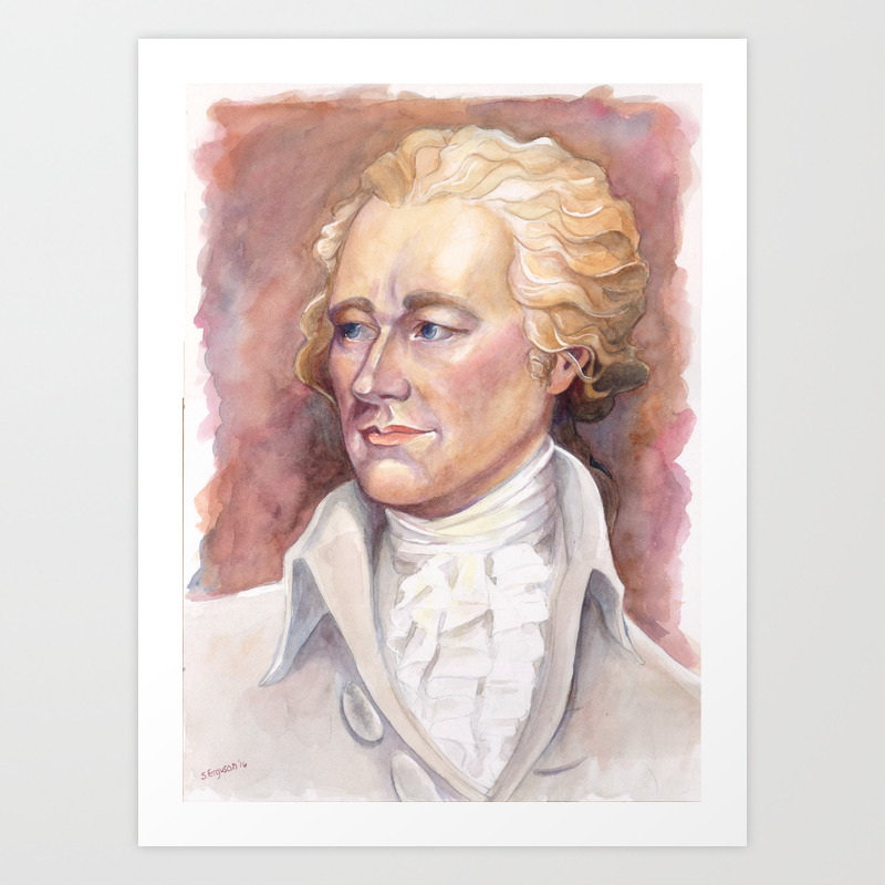 Detail Of Alexander Hamilton After John Trumbull Art Print By Kamicokrolock Society6