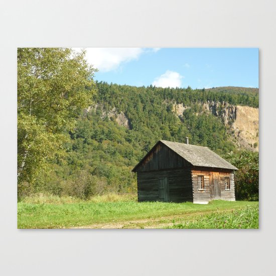 Woodcabin Canvas Print