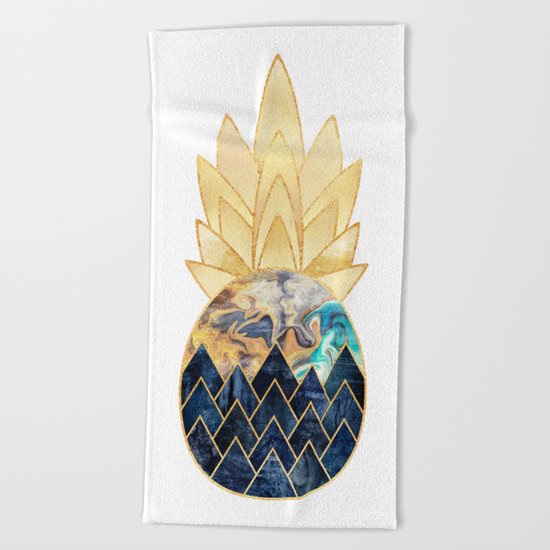 Precious Pineapple 1 Beach Towel