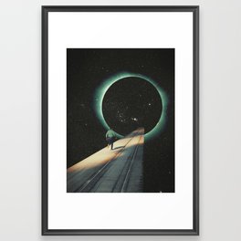 Escaping into the Void Framed Art Print