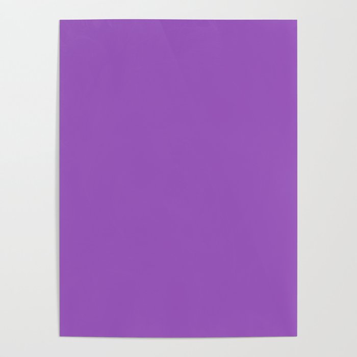 Deep Lilac Solid Color Poster