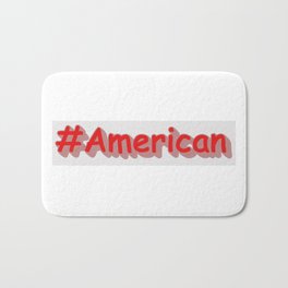 "#American" Cute Design. Buy Now Bath Mat