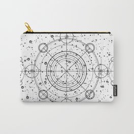 Science fiction style sacred geometry circle with celestial map Carry-All Pouch | Space, Celestial, Sacredgeometry, Mysterious, Geometric, Mechanical, Universe, Cosmic, Astronomy, Science 
