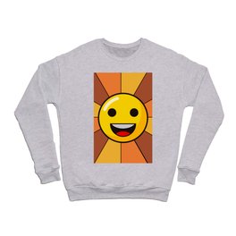 Sunflower Smiley - Big Laugh - Rainbow Emoji Crewneck Sweatshirt