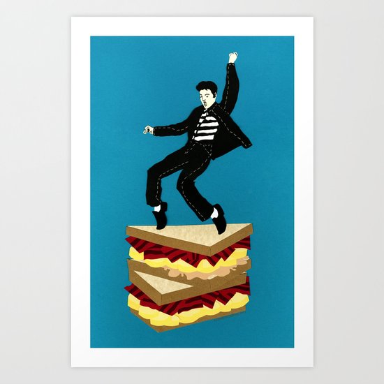 Homage To Elvis Art Print