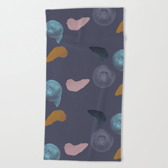 Blueberries 2 Beach Towel